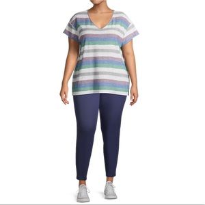 NWT🔥Jegging for Plus Size Women Terra & Sky🆕Size 2X (20W-22W) Mid-Rise Skinny